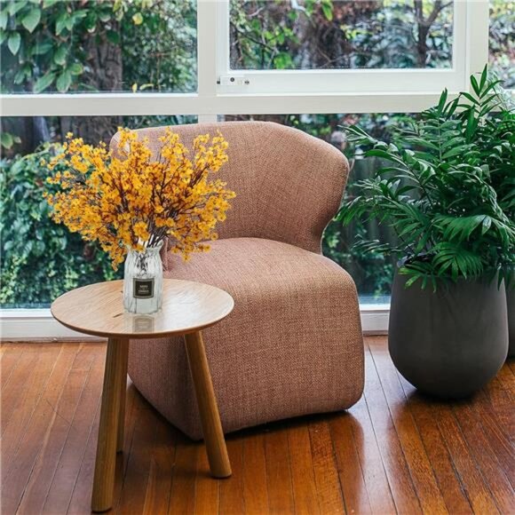 10 Pcs Artificial Babys Breath Flowers Orange Fake Silk Gypsophila Flowers - Picture 6 of 8